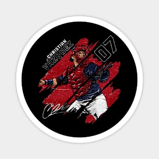 christian vazquez stripes Magnet